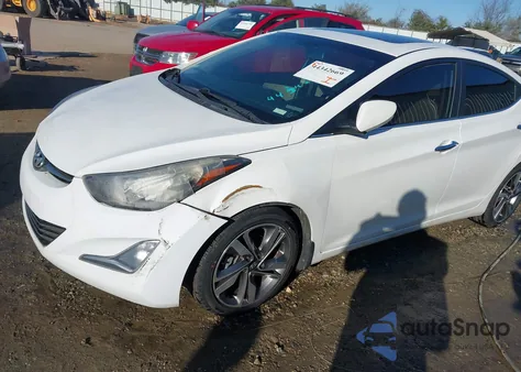 2014 Hyundai Elantra Limited z USA, uszkodzony, nr VIN 5NPDH4AE3EH510221
